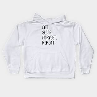 EAT. SLEEP. HARVEST. REBEAT. Kids Hoodie